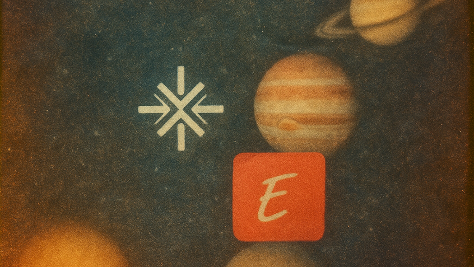 Logos for BrandLight and Evertune against a space-themed background, representing platform positioning in AI-mediated search.